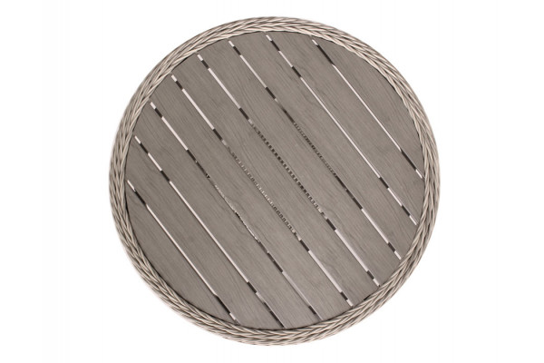 Siesta Lys Grå Cafesæt m/2 loungestole - Ø 70 cm