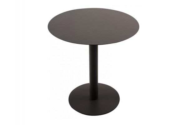 Clara Cafebord - Ø70 cm - Sort metal