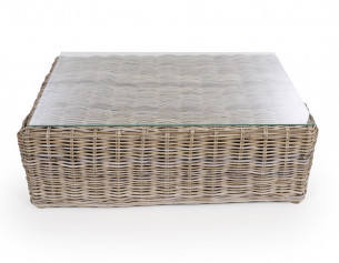 Kubu Sofabord m/glasplade -... 2