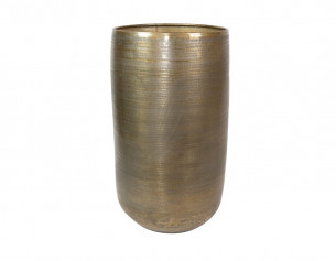 Krukke, Aluminium, Guld, D:...