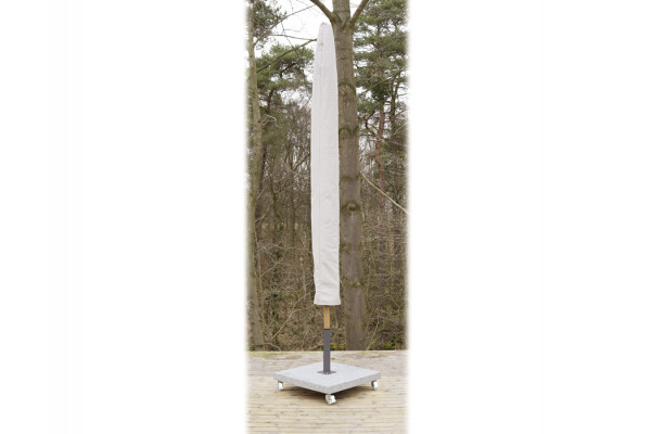 Markedsparasol - 4x4 meter - Trælook - Sand