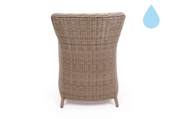 Rio Dusty Havemøbelsæt m/4 spisestole - Ø 130 cm