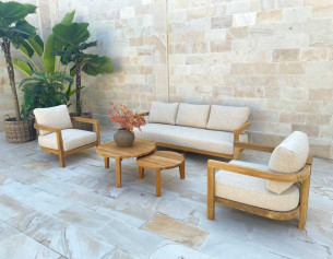 Las Vegas Teak Loungestol 2