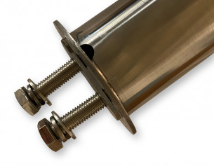 Rør til parasolfod - m/2 bolte 2