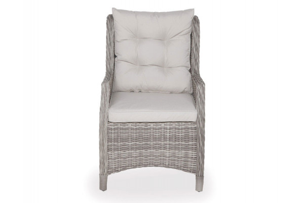 Rio Lys Grå Cafesæt m/2 loungestole - Ø 70 cm -...