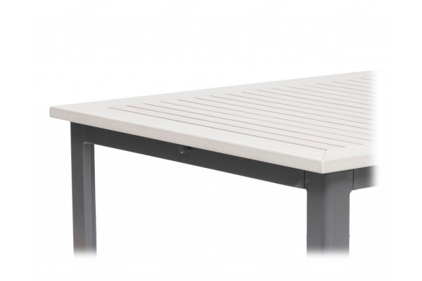 Nydala Havebord - 90x200/280 cm - Lys Grå
