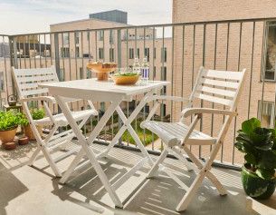 Hornbæk 70x70 cafesæt m/armlæn 2