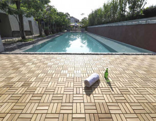 Teak Gulvfliser - Kerneteak 2