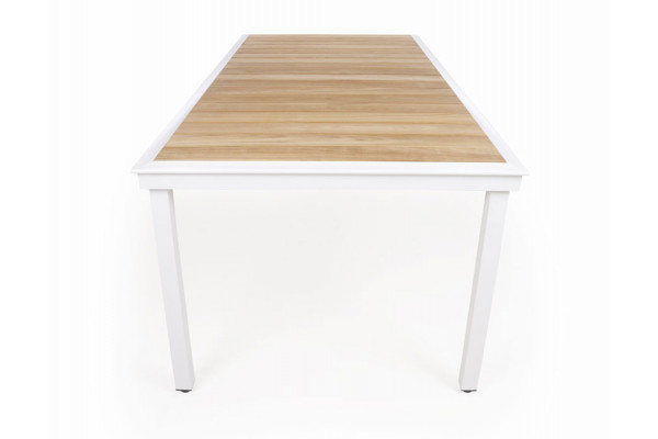 DaneLine Eva Teak Havebord - 102x219 cm - Hvid