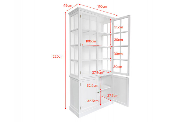 Romsø Vitrineskab - 220x110x45 cm