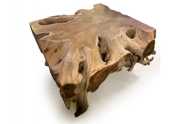 Rodbord - 80x80 cm - Teak