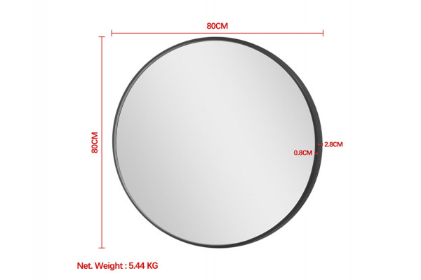 Merkur Rundt Spejl - Ø: 80 cm