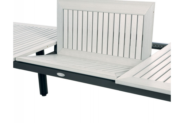 Nydala Havebord - 90x200/280 cm - Lys Grå