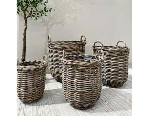 Fletkurv - Naturrattan - 34 cm 2