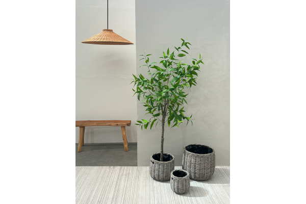 Fletkurv - Kubu Naturrattan - Ø21 cm