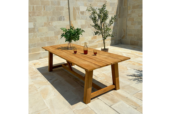 Hercules Teak Plankebord - 100x246 cm