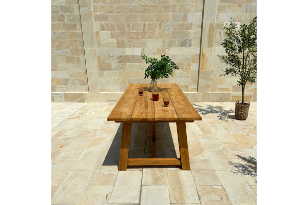 Hercules Teak Plankebord - 100x246 cm