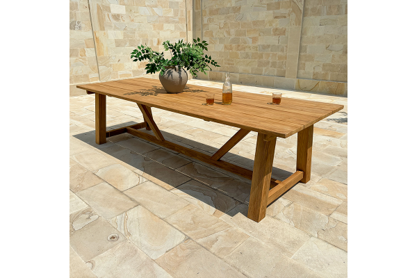 Hercules Teak Plankebord - 100x290 cm