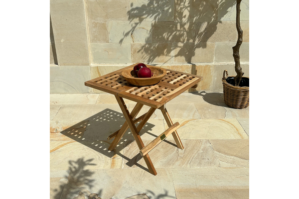 Teak Klapbord firkantet