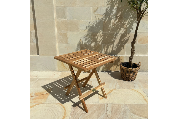 Teak Klapbord firkantet