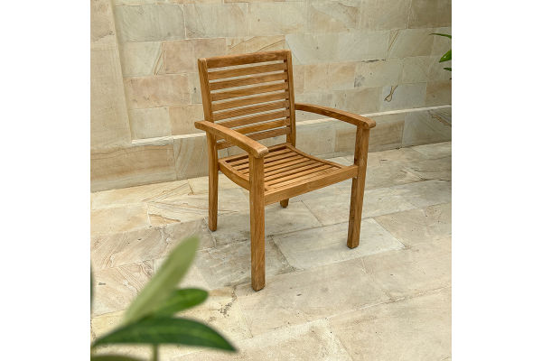 Pala Teak stabelstol