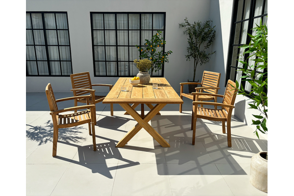 Pala Teak stabelstol