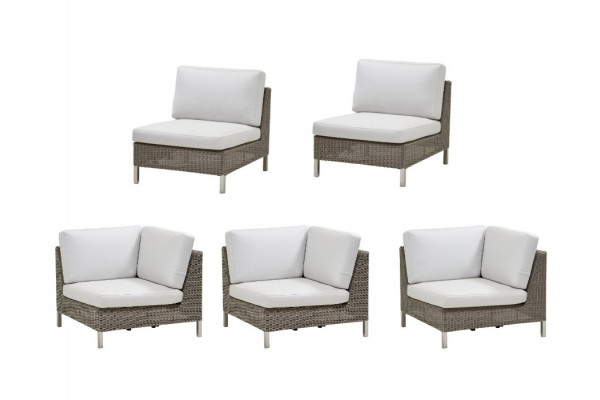 Cane-line Connect Loungesæt Taupe/Hvid
