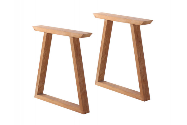 Milo Plankebord m/bordben i teak - Trapez -...