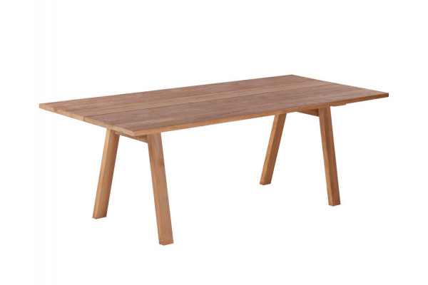 Milo Plankebord m/bordben i teak - Skrå -...