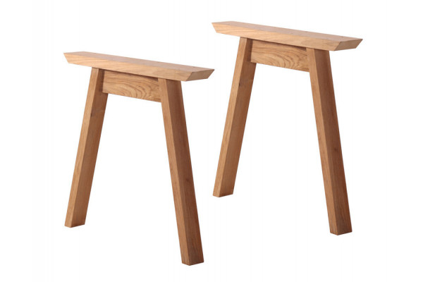 Milo Plankebord m/bordben i teak - Skrå -...