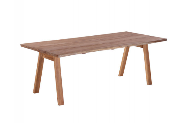 Mona Plankebord 90x200 cm - m/bordben i teak -...