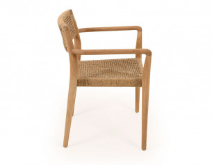 Manja Teak Havestol m/armlæn 2