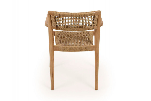 Luna Manja Teak havemøbelsæt m/4 stole - Ø150 cm
