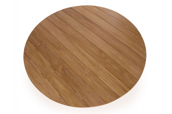 Luna Manja Teak havemøbelsæt m/4 stole - Ø150 cm