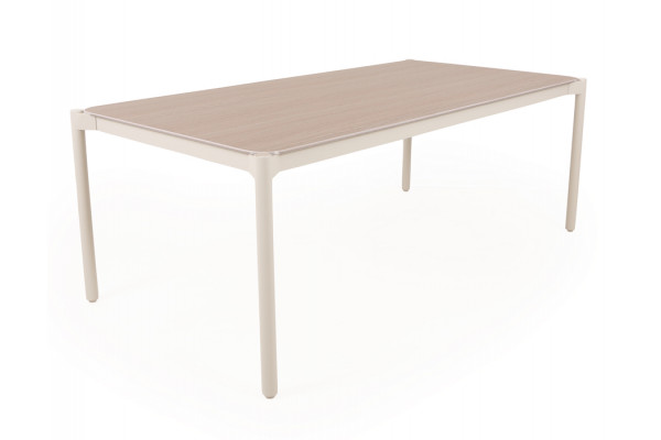 Ida Havebord - 104x204 cm - Gråhvid