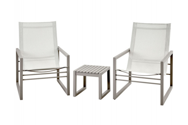 Vevi Sidebord - 40x40x35 cm - Beige