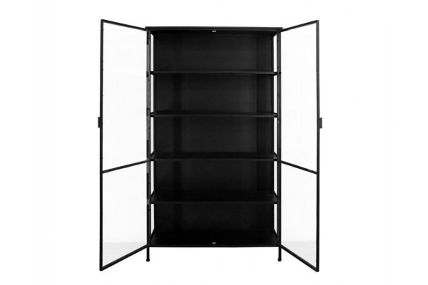 Skælskør Vitrineskab i metal - 119,5x40x212 cm...