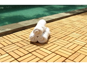 Teak Gulvfliser - Classic Teak 2