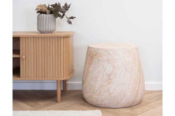 Bolette Sidebord - Ø47,5 x 41 cm - Natur