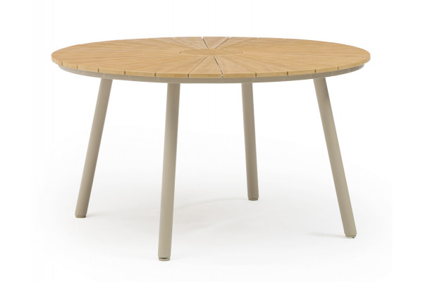 DaneLine Adam Havebord - Nonwood - Ø130 cm - Latte