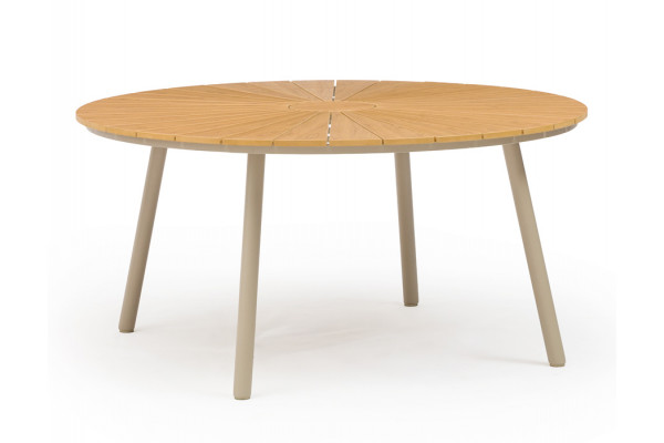 DaneLine Adam Havebord - Nonwood - Ø150 cm - Latte