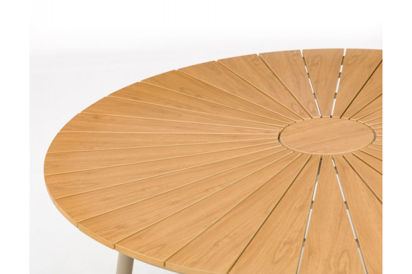 DaneLine Adam Havebord - Nonwood - Ø150 cm - Latte