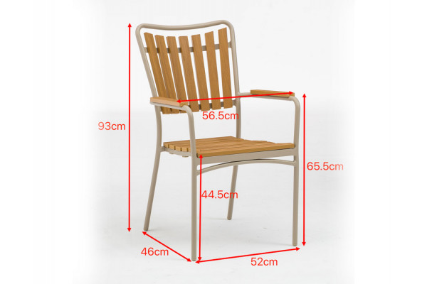 DaneLine Adam Havemøbelsæt - Nonwood - Ø110 cm...