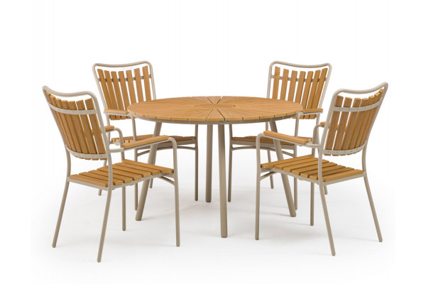 DaneLine Adam Havemøbelsæt - Nonwood - Ø110 cm...