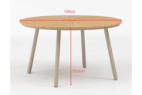 DaneLine Adam Havemøbelsæt - Nonwood - Ø130 cm...