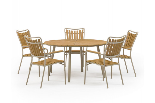 DaneLine Adam Havemøbelsæt - Nonwood - Ø130 cm...