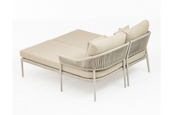 Sandy Dobbelt Solseng - Gråhvid