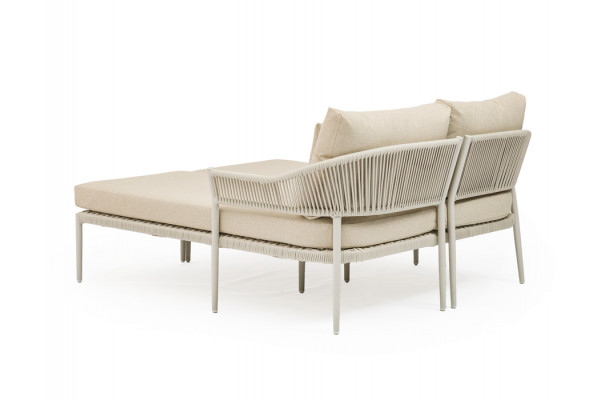 Sandy Dobbelt Solseng - Gråhvid