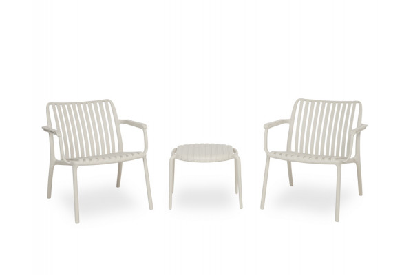 Sonja Loungesæt - Gråhvid