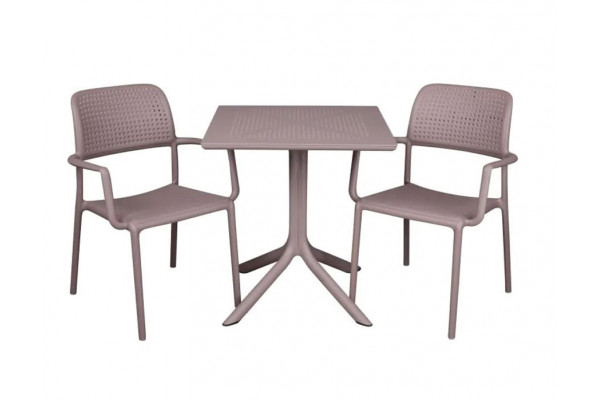 Nardi Clip Bora Cafesæt 70x70 - Latte